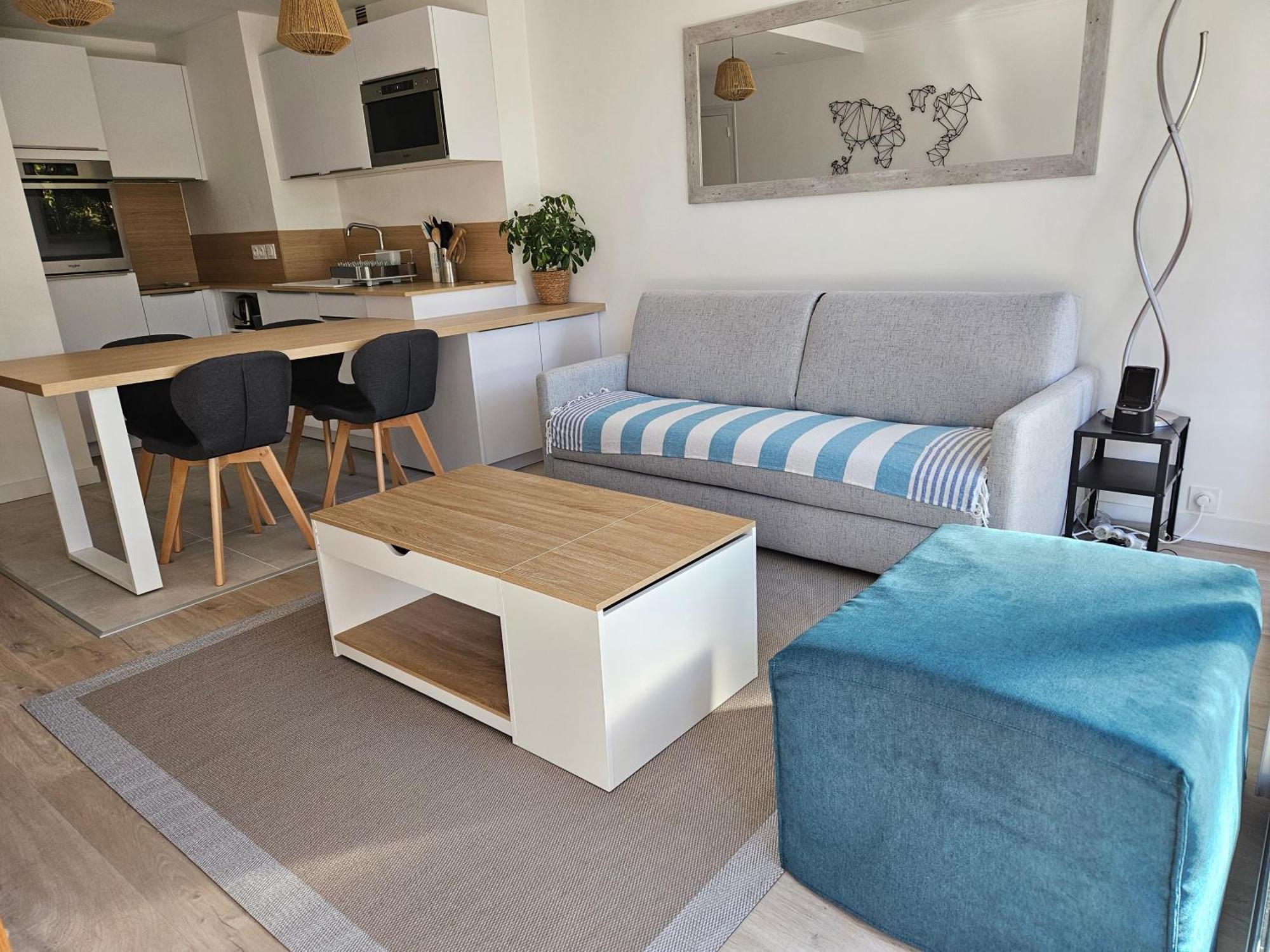 Le Capitole - Studio Plage Benoit Dans Residence Face Mer La Baule Eksteriør billede